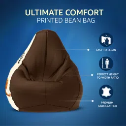 star 4XL Don't Rush Me Printed Bean Bag Filled With Beans Teardrop Bean BagWith Bean Filling image 3
