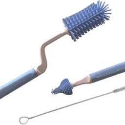 Baby Feeding Bottle Cleaning Brush, Silicone Bristle Straw Brush, Nipple Brush-image-16