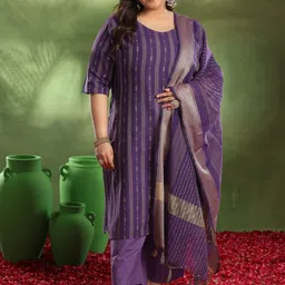 extra love by libas Women Cotton Blend Kurta Pant Dupatta Set-picture-47