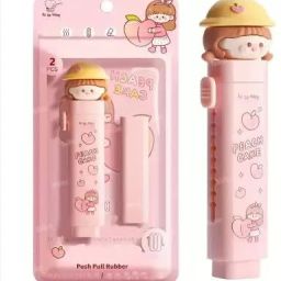 "Push-Pull Rubber Eraser" a cute design Non-Toxic Eraser Non-Toxic Eraser-image-33