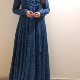Women Gown Blue Maxi/Full Length Dress-image-110