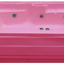 Elegant 6 Feet Massage Bathtub with Jacuzzi and Back Massage - Pink Free-standing Bathtub-image-85