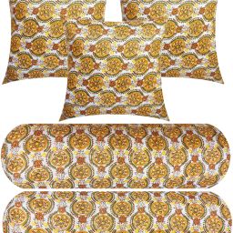 Microfibre Floral Bolster Pack of 5-89