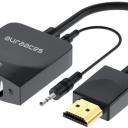 auraaces TV-out Cable Hdmi To Vga Converter With Aux Converter-43