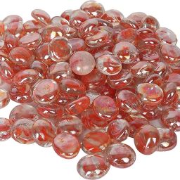 GLASS-STONE-L-RED-09 Regular Round Fire Glass Pebbles-image-70