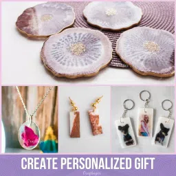 craftinger Resin Keychain Making Kit With Epoxy Moulds And More image 3