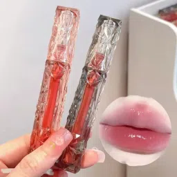 Diamond Glow Non-Sticky Lip Gloss – Red Tint (pack of 2)-11