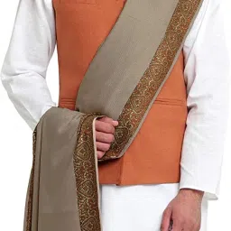 Kashmiri queen Polyester Wool Blend Self Design Men, Women Shawl-picture-11