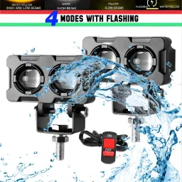 LED Fog Lamp Unit for Bajaj, Hero, Honda, KTM, TVS UVA, Universal For Car-image-56