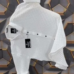 Men Regular Fit Self Design Spread Collar Casual Shirt-image-98