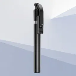 BITWEAVE R1S-L Foldable Selfie Stick with LED Fill Light & Tripod Mount – 1.7M Carbon Fiber for Mobile Bluetooth Selfie Stick-picture-0