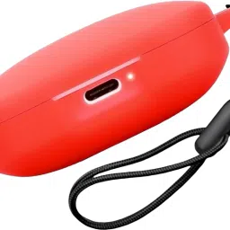 REIOX Silicone Velcro Earbuds Case For Redmi Buds 6 Silicone Case Cover, With Lanyard-image-66