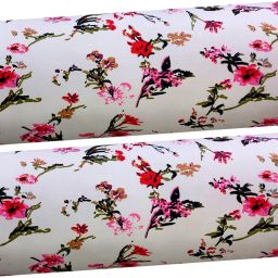 Round Bolster Microfibre Floral Bolster Pack of 2-image-36