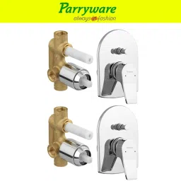 Aqua concealed Diverter Body with Concealed Upper Part set of 2 pic 086 Agate Diverter with upper trim | Hot and Cold water Mixer | Complete set Diverter Faucet-6