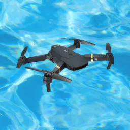 Blue Quadcopter Drone_23 Drone-23