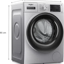 whirlpool 8 kg Fully Automatic Front Load with In-built Heater Black image 2