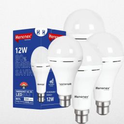 12W Emergency Bulbs with Rechargeable Battery | Pack of 4 4 hrs Bulb Emergency Light-image-12