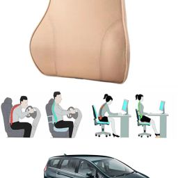 Beige Velvet Car Pillow Cushion for Mahindra-image-86