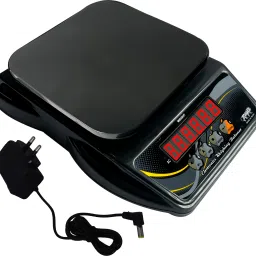 vyog 10Kg Counter Rechargeable Weight Machine with Hard Plastic Top for Shop, Home Weighing Scale-22