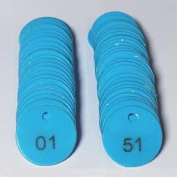 EMBOSSED PLASTIC TOKEN COIN WITH HOLE FOR SHOP STORES BOARD GAMES HOUSE|1 TO 100 Coin Bank-image-25