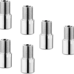 Extension Nipple Faucet For Fitting Full Brass 1.5inch Silver Chrome Pack Of 6 Faucet Nozzle-41