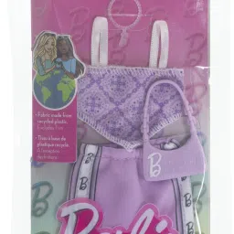 Doll Clothing, Fashion Pack with Sporty Purple Top, Skirt & Accessories-29
