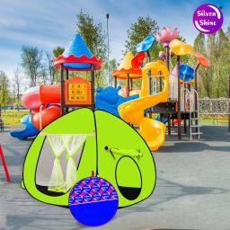 Popup Kids Play Tent House for Kids Multi Purpose Foldable-image-75
