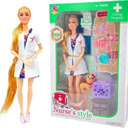 Nurse & Doctor Doll Playset – Includes Nurse Doll, Pet, and Medical Accessories-image-50
