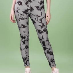 Printed Women Grey Tights-image-34