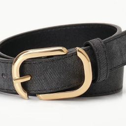 Women Party Black Artificial Leather Belt-image-108