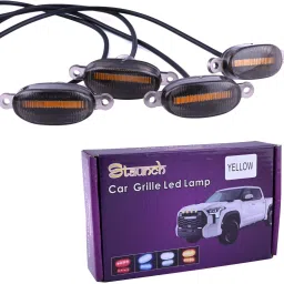 allextreme Car Grille Led Lamp Front Bumper Warning Insert DRL Lights Car Fancy Lights image 2