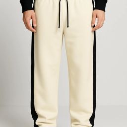 Men Solid Beige Track Pants-image-22