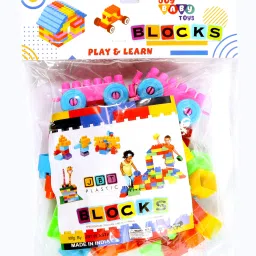innovate hub Building Block Set for Kids – 45 Colourful Pieces image 4