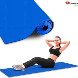 YE6-1.1-BL Thick Premium Exercise Blue Colour 6 mm Yoga Mat-image-43