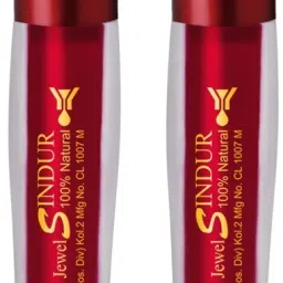 Aromatic 100% Natural Liquid Sindoor Maroon with Sponge-Tip- Applicator- Long Lasting Chemical Free & Waterproof with Floral Pigment (5ml X 2) Sindoor-19