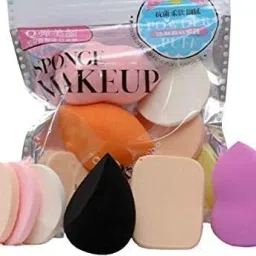 grasp Hello Kitty Makeup Brush Set o f 7 Pcs and Soft Blender Puff Pack of 6 image 3