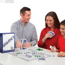 kids mandi Sequence Board Game | Make 5 in a Series Card Game Party & Fun Board Game image 3