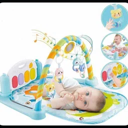 5 In 1 Baby Gym Mat Piano Gym Mat Rack Infant Music Fitness Rack Rattle Toy-image-85