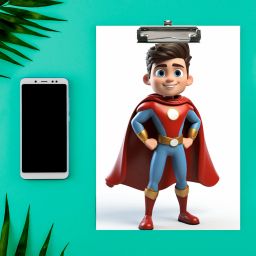 Superman Wooden MDF Exampad | Clipboard For Students. Size-10x14.5 inch.-image-18