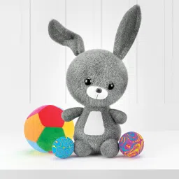 webby Plush Soft Ball, Stuffed Toy for Kids with Rattle Sound- 11 cm image 5