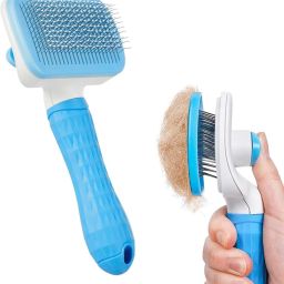 Dog Plastic Slicker Brush with Press Key Slicker Brushes Slicker Brushes forDog, Cat-24