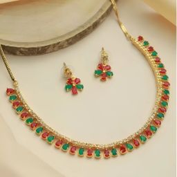 Alloy Gold-plated Multicolor Jewel Set-image-39