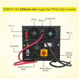 seltrik 3000VA 24V PWM Lithium-ion Supported Solar Inverter for your Home & Business 3000VA 24V Lithium-ion Supported PWM Solar Inverter Pure Sine Wave Inverter image 2