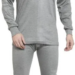 UZARUS Men's Thermal Set ( V- Neck Vest And Trouser) Men Top - Pyjama Set Thermal-image-18
