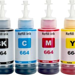 NNPRO 664 Refill Ink for EPN L130, L350, L355, L365, L385, L405, L455, L485 Printers Black + Tri Color Combo Pack Ink Bottle-image-78