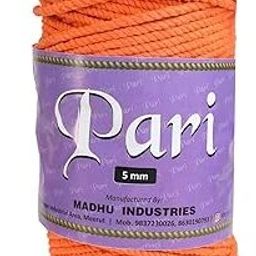 Dori Thread | 5mm Twisted (3Ply) | Orange | Approx 100 Metres | 1kg Spool |-image-73