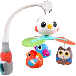 Musical Cot Mobile Crib Bed Bell with Bird Toys for Baby's Cot and Stroller, 0M+-1