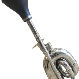 Nickel Polish Car Motorcycle Bus Double Twist Horn With Rubber Bulb 20 Inch Double French Horn-picture-26