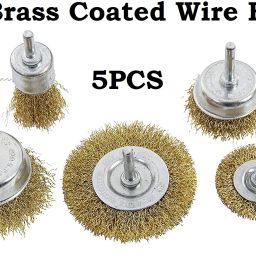 Coated Wire Drill Brush Set (Golden) drill Wire Brush Wheel Brush-image-31