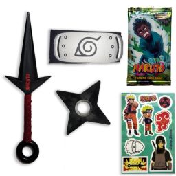 Ninja Cosplay Set– Kunai, Shuriken, Leaf Headband & Stickers-image-6